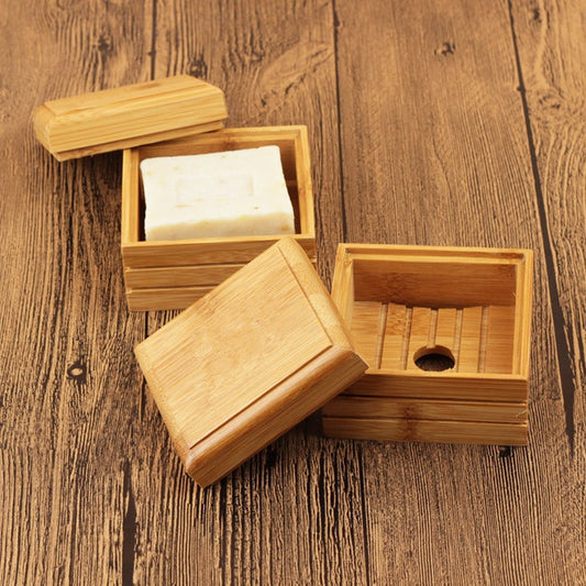 Soap box bamboo wood soap holder